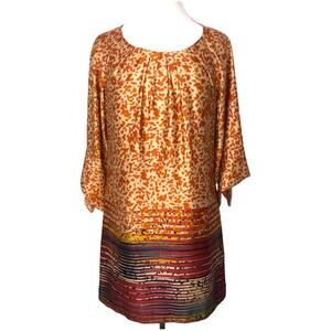 Uncle Frank Boho Print Tunic Dress Size Small EUC